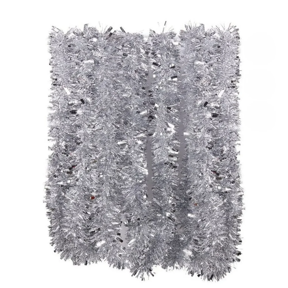 Silver Tinsel Garland 2 Sets Nwt
